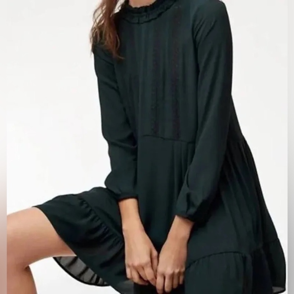 Aritzia / Sunday Best Dark Green Mini Dress